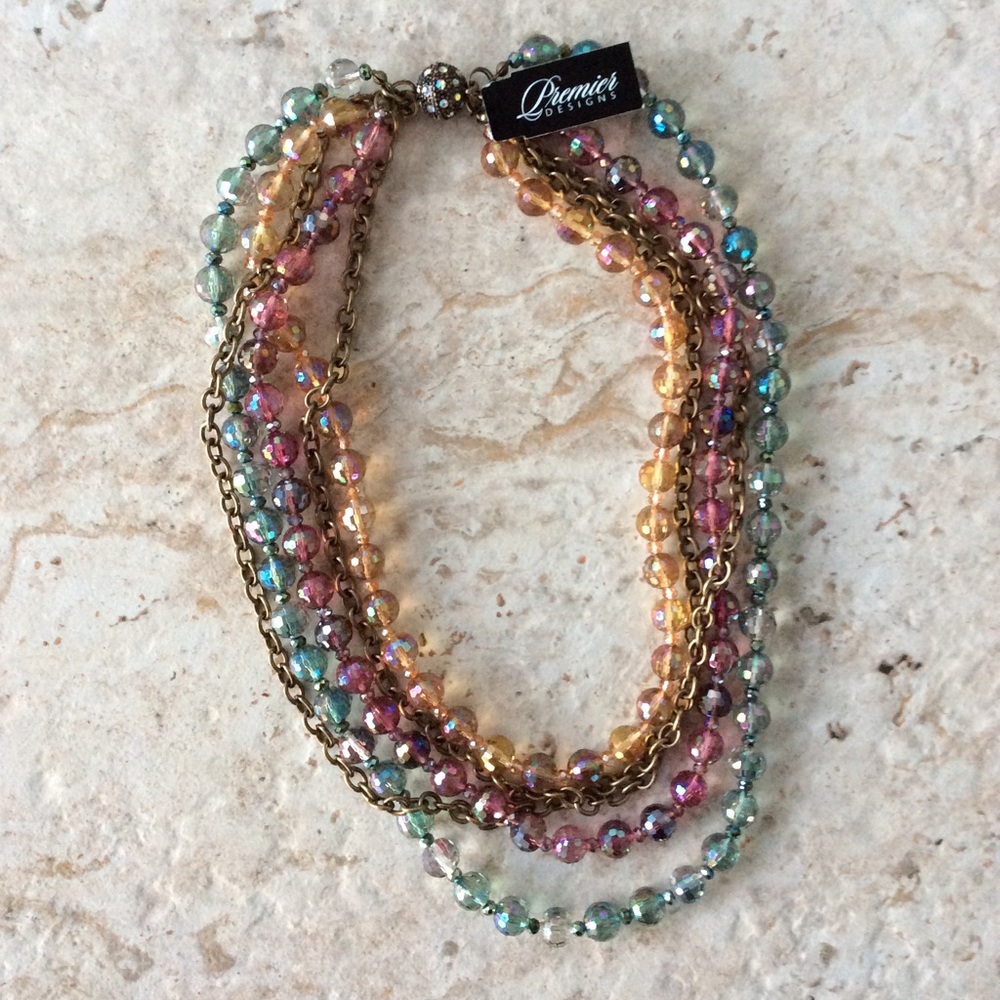 Premier Designs Kaleidoscope Crystal Necklace